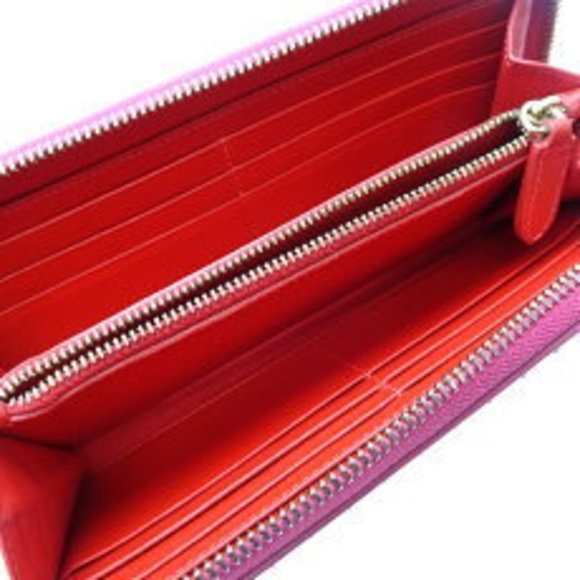 Christian Louboutin Panettone Spike Long Wallet Leather Pink - Picture 5 of 9